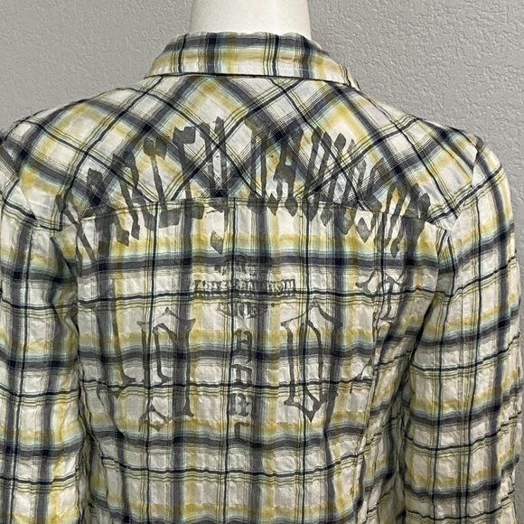 Harley-Davidson Plaid Shirt with Graphic on Back - Picture 2 of 9